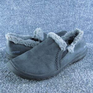 JSport Women's Faux Fur Slipper Shoes Gray Synthetic Size 6.5M Gently Used 2025‎